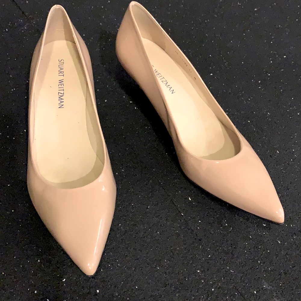 Stuart Weitzman Beige Pointed Heels